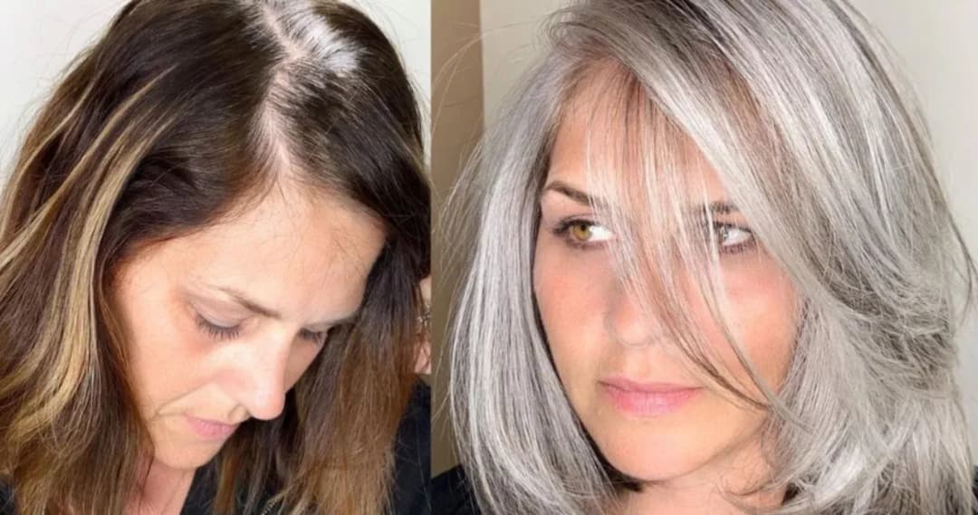 Jak farbować siwe odrosty na ciemnych włosach bez uszkodzeń?